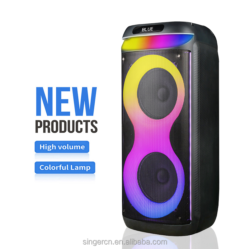 Portable 8 Inch Bluetooth Speaker System for Indoor/Outdoor Use