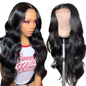 Vendors Wholesale Body Wave Lace Frontal Wigs Trending Style Malaysian Human Remy Hair Lace Front Wig For Black Women glueless