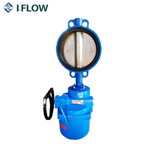 เวเฟอร์ชนิด PN16 304S 304L เพลาเหล็กหล่อวาล์วผีเสื้อ - Product Image 3