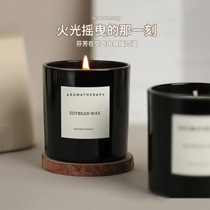 Vela Aromática de Aceites Esenciales, Incienso sin Humo para Interiores, Fragancia Duradera, Vela Perfumada Artesanal con Aroma a Gardenia y Sándalo - Product Image 3