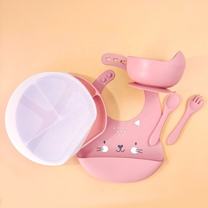 Aby iliilicono Bib eeding et abeeding Aby Owl Poon up iigh uality iliilicono orortable ableableware para niños - Product Image 2