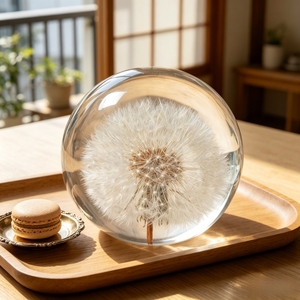 Customized Dandelion Resin Paperweight for Thanksgiving Halloween Valentine's Day Christmas Gifts-Fashion Hand Modeled - Product Image 4