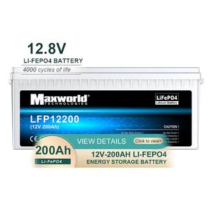 12V 24V 100ah-300ah Premium Lithium-Ijzerfosfaatbatterij Met Bms Gebouwd Voor Zonneboot En Andere Toepassingen - Product Image 1