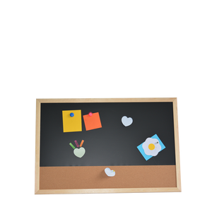 Pizarra de escritura combinada Pizarra blanca magnética y <span class=keywords><strong>tablero</strong></span> de <span class=keywords><strong>corcho</strong></span> <span class=keywords><strong>Tablero</strong></span> de borrado en seco Tablón de anuncios Marco de madera montado en la <span class=keywords><strong>pared</strong></span> - Product Image 2