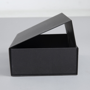 Black Logo Box Customer's Logo Gift Box Black Black Custom Logo Premium Luxury Cardboard Paper Gift Magnetic Wholesale Packaging Box