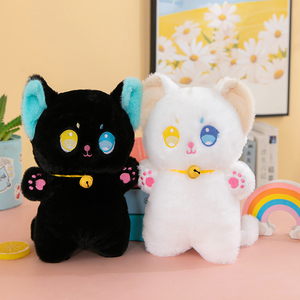 Jouet en peluche durable et personnalisé avec broderie d'animaux Style zoo super doux pour chat d'anniversaire Soulagement du stress 24cm - Product Image 4
