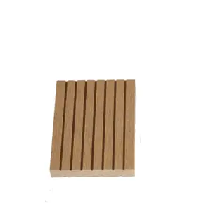 WPC sauna board wood plastic composite decking pool flooring wpc fence board wood facade grooved good for DIY-tiles slats