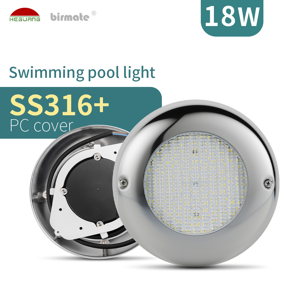 18W IP68 Structure Waterproof LED Wall Mounted Swimming Lights