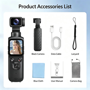 Handheld Action Camera 4K3840X2160p30FPS Touch Screen Gimbal For Outdoor Video <b>Shooting</b> With AI Tracking - Product Image 3
