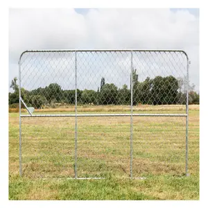 Сверхпрочные оцинкованные металлические фермерские ворота для козьего хозяйства, стальные фермерские ворота, дизайн