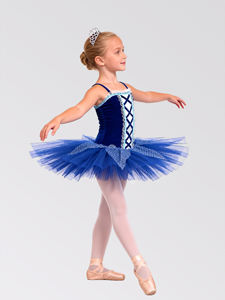 Anna Shi, Nuevos Diseños, Elegante Leotardo <span class=keywords><strong>de</strong></span> Terciopelo Azul Oscuro con Ribete Azul, Tutú <span class=keywords><strong>de</strong></span> Ballet, Trajes <span class=keywords><strong>de</strong></span> Danza - Product Image 3