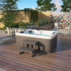 Best Seller 41-Jet Luxury Outdoor Spa Bañera de hidromasaje Jacuzzis <span class=keywords><strong>con</strong></span> 2 <span class=keywords><strong>tumbonas</strong></span> Diseño moderno para villas Suministro al por mayor - Product Image 3