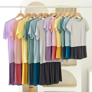 Pigiama Estivo in Cotone e Spandex per Bambina, Set Corto, 19 <span class=keywords><strong>Mesi</strong></span>, Pigiami Coordinati Mamma e Bambino - Product Image 1