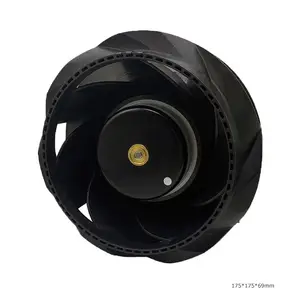 175x69mm Low Noise Brushless Centrifuga Fan 175mm 12v 24v 48v Dc Centrifugal Fan 17569 Silent Round Exhaust Axial Fan