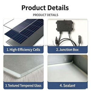 Panel Solar Bifacial de Doble Vidrio de 210 mm, Larga Vida Útil, Sistema de Generación de Energía Solar Conectado a la Red para Techos de Fábrica - Product Image 3