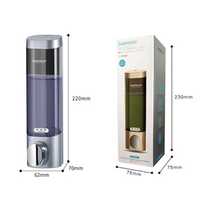 Baño montado en la pared 300ML acondicionador champú Hotel plástico ducha Gel lavandería <span class=keywords><strong>dispensador</strong></span> <span class=keywords><strong>de</strong></span> jabón líquido <span class=keywords><strong>dispensador</strong></span> <span class=keywords><strong>de</strong></span> jabón manual - Product Image 5