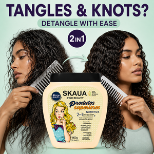 Crème de soin 2 en 1 pour cheveux texturés, hydratation, démêlage et définition des boucles - Product Image 4