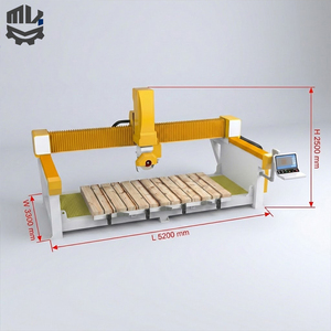 Scie à pont <span class=keywords><strong>CNC</strong></span> 5 axes Joborn CNC450-5 pour marbre et pierre, avec fonctions de fraisage 45° et de coupe à 45 degrés, capacité de coupe 350 mm, pour Quartzito Premium - Product Image 4
