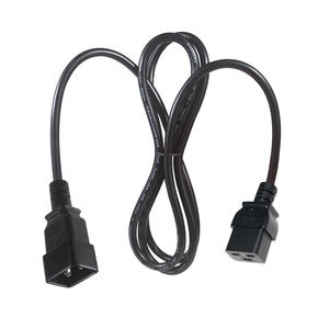 Industrial-Grade C19 to C20 Extension <b>Cable</b> | 14AWG SJT 300V Fire-Retardant | High-Temp Locking Connector for PDUs Data Centers - Product Image 2