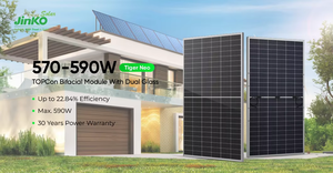 Paneles Solares Monocristalinos Bifaciales de Vidrio Dual Tipo N de 570W 580W Más Baratos del Mundo para Toda la Casa - Product Image 3