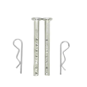 OEM Custom Flat Head Shaft Pins With Holes Steel Zinc Plated Stainless Steel Clevis Pins With <b>R</b> Shaped <b>Clips</b> locating pins - Product Image 1