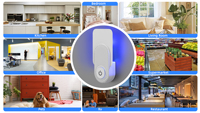 Piège à mouches électrique intelligent OEM avec panneau collant pour moustique, moucherons, mouches des fruits, chargeur rechargeable