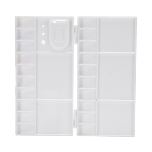 Palette en plastique pour peinture <span class=keywords><strong>acrylique</strong></span> liquide, huile et aquarelle avec couvercle - Product Image 4