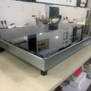 Cocina de inducción portátil de alta potencia para el hogar, con doble quemador integrado, de doble zona, con control táctil. - Product Image 1