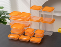 Nieuwe Huishoudelijke Voedsel Fruit Verpakking Opbergdoos, Plastic Bewaardoos, Sorteerdoos, 17 Stuk Een Set Gemengde Bestelling Leverancier Met Herverpakking