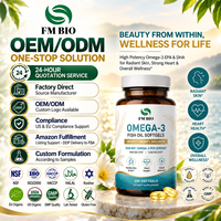 Gélules d'huile de poisson oméga-3 à formule personnalisée, source naturelle d'huile de poisson des grands fonds, supplément EPA & DHA, fabrication OEM ODM sous marque privée