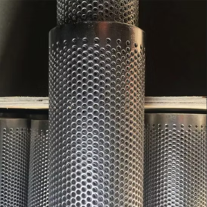 Filtro de Malla de Aluminio 304 316 316L, Tubo Perforado de Acero Inoxidable <span class=keywords><strong>para</strong></span> Sistema de Escape Automotriz - Product Image 5