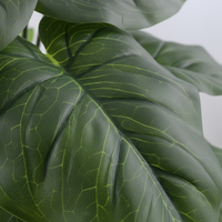 Grand bonsaï créatif d'intérieur avec feuilles de plantes artificielles hautement réalistes, écologique, en pot vert, pour Noël, mariage, maison