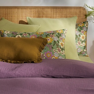 Flora Pattern Custom Size French Flax Linen Duvet Cover <b>Bed</b> Sheet Linen Luxury Flower Cotton Linen Bedding Home Textiles - Product Image 4
