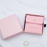 Vente en gros usine : Coffret à bijoux personnalisé en carton avec tiroir, ensemble pochette et sac pour collier, boucles d'oreilles, bracelet et bague