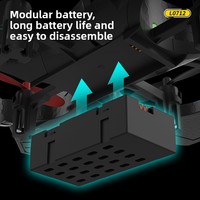 Avion télécommandé, nouveau planeur en mousse à hauteur fixe, modèle de chasseur pour enfants, cadeau pour garçon, utilisation en intérieur à quatre axes avec vidéo FHD 1080p