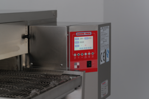 Pizza de grande capacité faisant le <span class=keywords><strong>four</strong></span> commercial empilable de pizza de convoyeur de structure isolée par biens de machine - Product Image 6