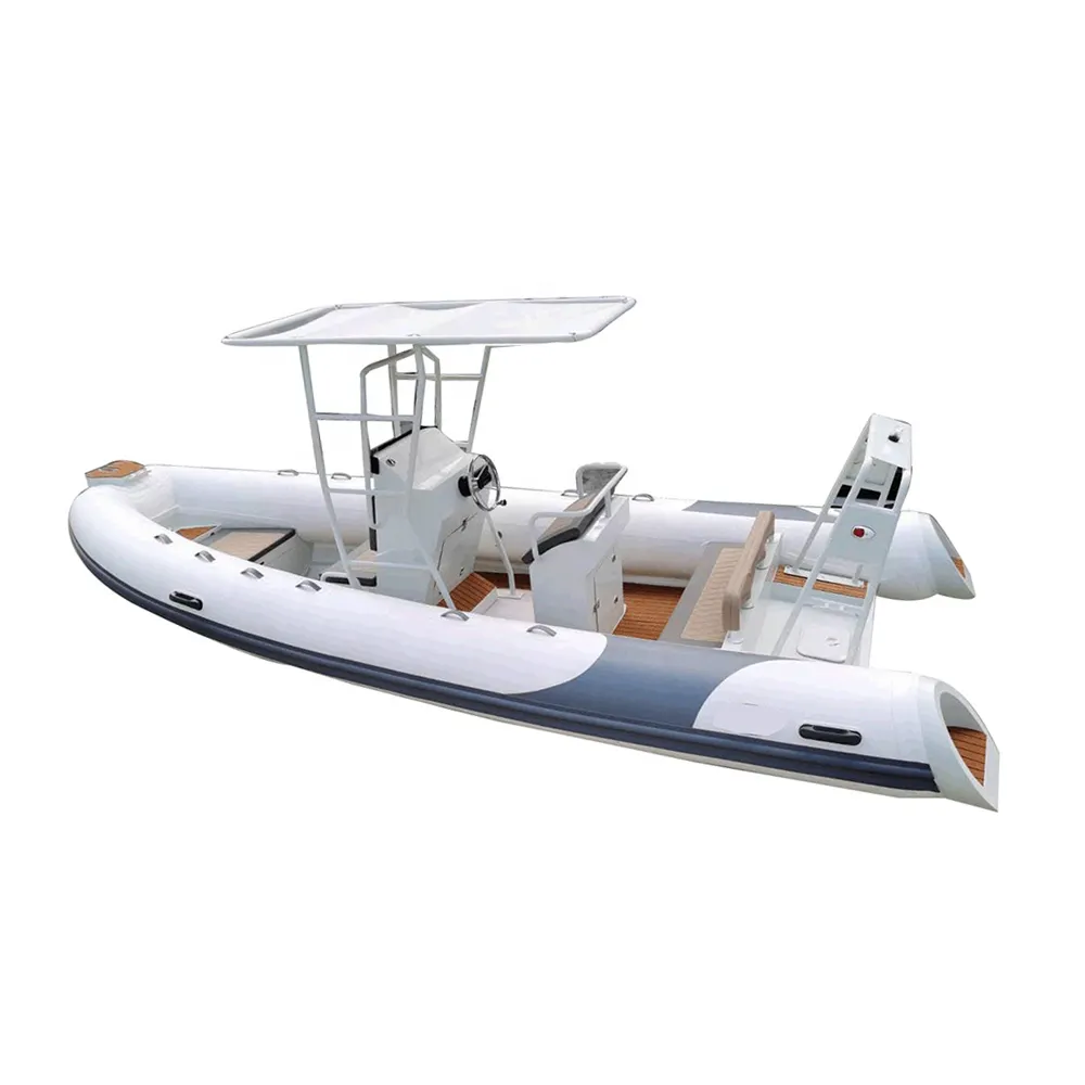 CE 19ft hypalon inflatable aluminum deep v hull sport rib boat 580 barcos de lujo