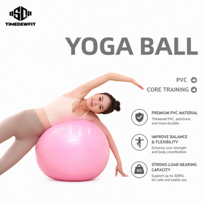 Ballon de yoga en PVC pour femmes enceintes et adultes - Ballon d'exercice et de massage léger et écologique avec surface antidérapante - Product Image 1
