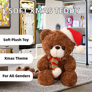 Orsacchiotto di Peluche Natalizio Personalizzato OEM ODM, Vendita all'Ingrosso, Morbidissimo Peluche Imbottito, Vendita Diretta dalla Fabbrica - Product Image 2