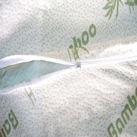Taie d'oreiller de refroidissement Jacquard en bambou de luxe avec fermeture éclair, protège-oreiller anti-allergique pour hôtel et maison taille personnalisée