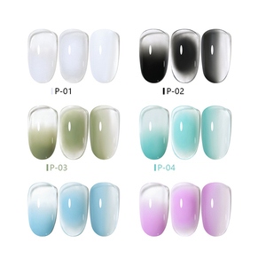 OEM nuevo verano camaleón Gel esmalte de <span class=keywords><strong>uñas</strong></span> 12 colores <span class=keywords><strong>rosa</strong></span> ojo de gato fuerte calidad botella grande con fuente de lámpara LED Etiqueta Privada - Product Image 2