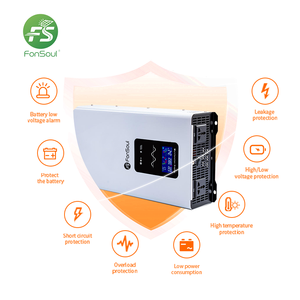 Fonsoul Onduleur <span class=keywords><strong>solaire</strong></span> monophasé à onde sinusoïdale pure 12V 24V CC vers 220V 230V CA 5000W pour voiture, <span class=keywords><strong>camping</strong></span>-<span class=keywords><strong>car</strong></span>, camion, appareils électroménagers, écran LCD - Product Image 3