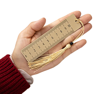 Marcapáginas <span class=keywords><strong>de</strong></span> Metal personalizado, <span class=keywords><strong>regla</strong></span> para libros, <span class=keywords><strong>corte</strong></span> láser, cobre, marcadores <span class=keywords><strong>de</strong></span> Metal a granel - Product Image 1
