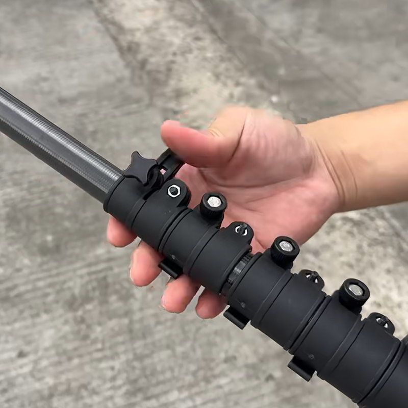 Large Telescopic Carbon Fiber Pole for