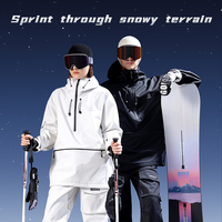 Combinaison de ski HXF03 2023, veste de ski thermique d'hiver pour l'extérieur et pantalon de ski, imperméable, coupe-vent, parka, combinaison de snowboard pour homme