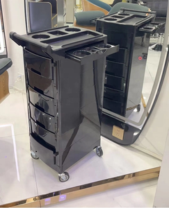 Chariot de salon professionnel moderne à 6 tiroirs avec roulettes pivotantes à 360 degrés pour salons de coiffure et instituts de beauté - Product Image 2