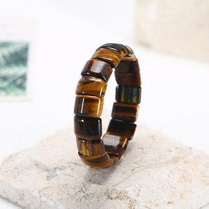 Occhi di tigre colorati perline di pietra naturale braccialetti e bracciali braccialetto fatto a mano in pietra mookete gioielli energia per donna o uomo - Product Image 3