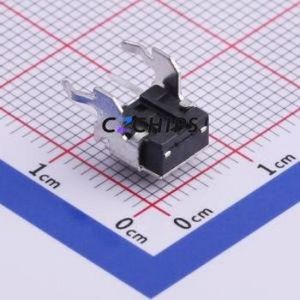 TS-1093A-A3B3-D2 Tactile Switch Through hole,6x6mm Switch Single Pole Single Throw Round Button Right Angle Insert 6mm - Product Image 2