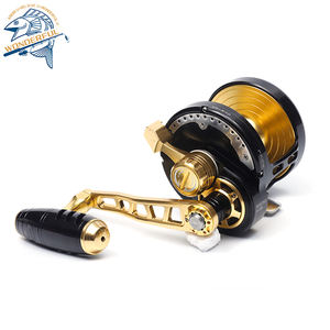2023 5.3:1 bateau de pêche en eau profonde tout en métal avec sirène sonore Nanyou mer profonde roue de plaque de fer à bascule lente moulinets de pêche - Product Image 2