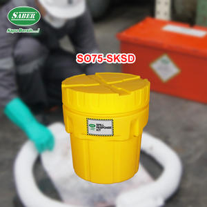 Kit industrial SABER para derrames de petróleo de 75 litros con tambor de recogida para astilleros y áreas de equipos pesados - Product Image 2